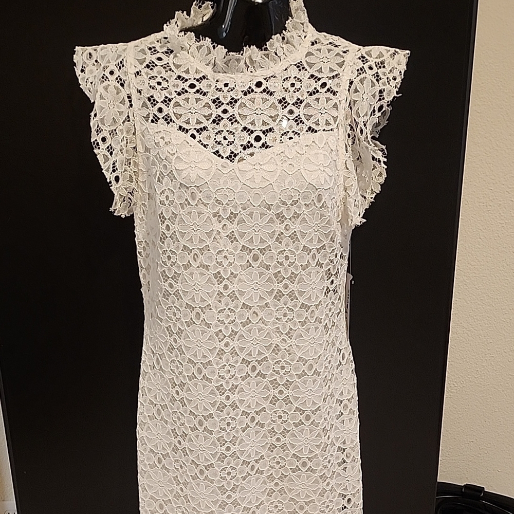 Princess Kaiulani Style Ivory White Lace Dress